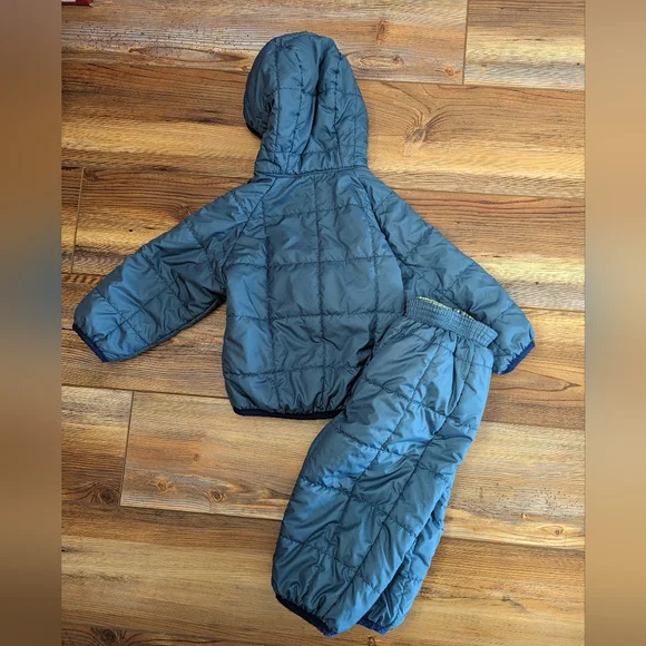 Patagonia Reversible Baby/Toddler Matching Puffy Snow Jacket and Pants 12-18M - Picture 2 of 5